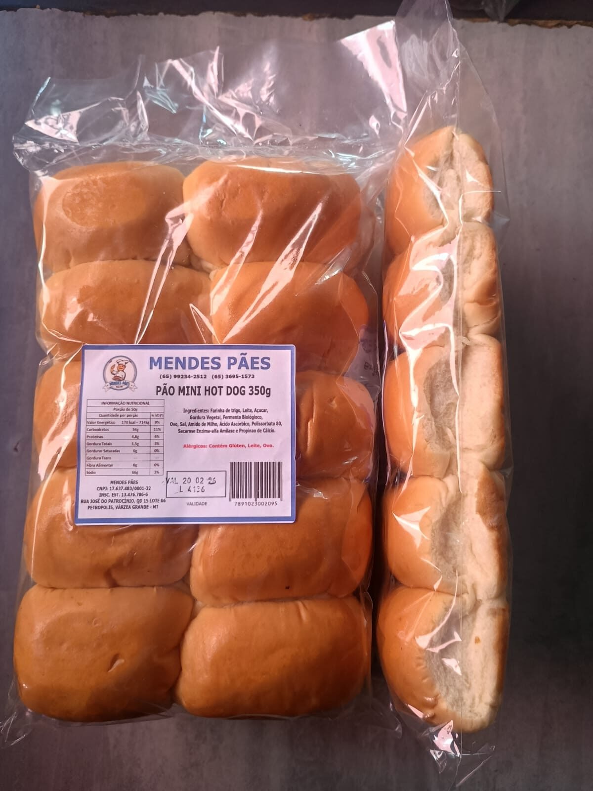 PAO MINI HOT DOG 350g