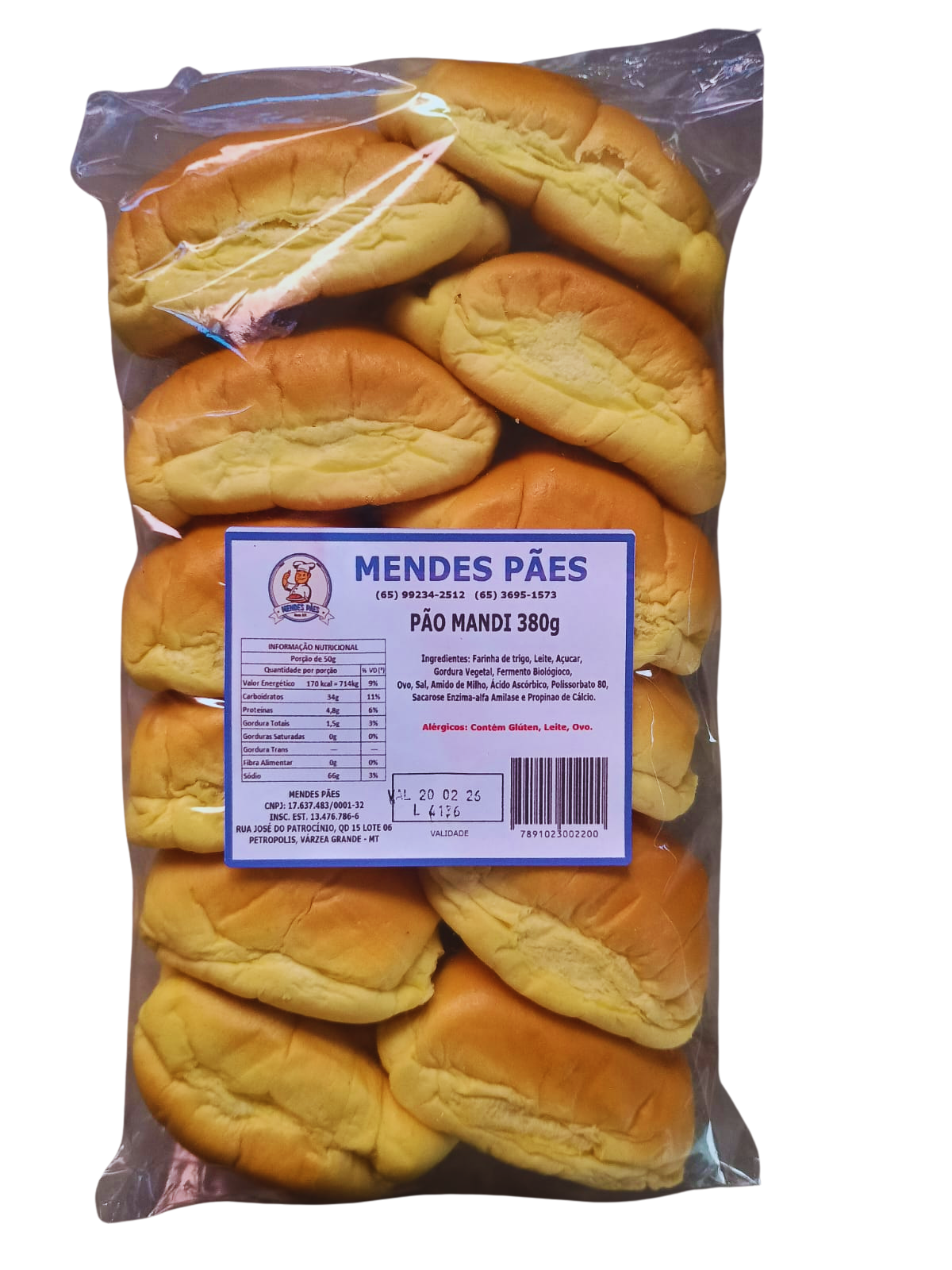 PAO MANDIZINHO 380g